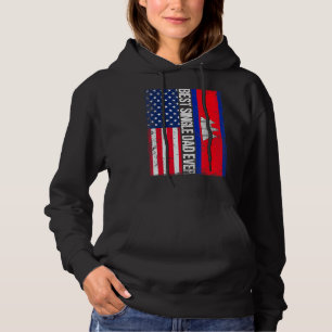 Pull À Capuche Vintage Meilleur Père célibataire Jamais Rétro Amé