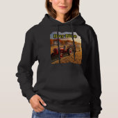 Pull À Capuche Vintage Pays - Rides de foin (Devant)