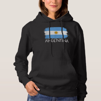 Pull À Capuche Vintage Proud Argentina Flag - Patriotic Argentini