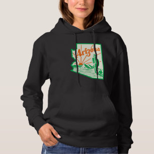 Pull À Capuche Vintage voyage Arizona Cactus
