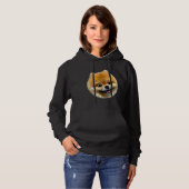 Pull À Capuche Visage adorable de Poméranie (Devant entier)