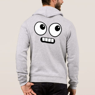 Pull À Capuche Visage de Dessin Animé Drôle Devant & Derrière