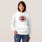 Pull À Capuche Visage de Lord Jagannath Chakra Déité hindoue (Devant entier)