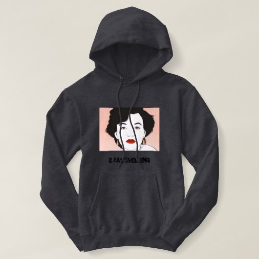 Pull À Capuche Visage de plage au repos (Design devant)