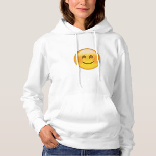 Pull À Capuche Visage de sourire avec les yeux de sourire Emoji