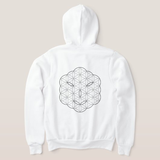 Pull À Capuche Visage sacré - Arcturien, Bl-Wh. (Couchage Retour)