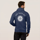 Pull À Capuche Viva Cristo Rey Catholique Cristeros Cadeau (Dos entier)