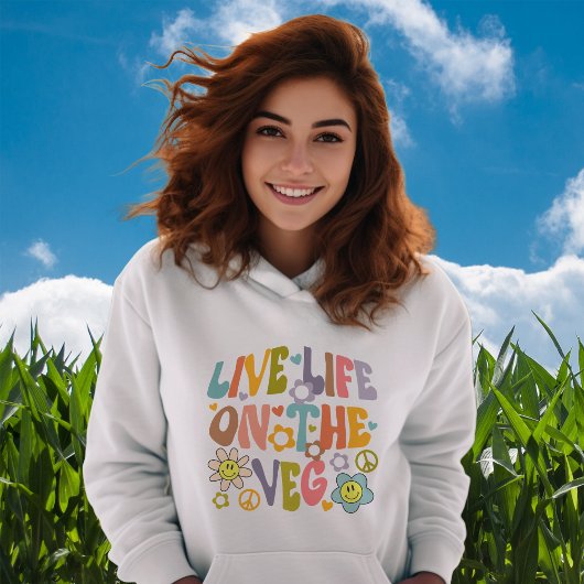 Pull À Capuche Vivez la vie sur le végé