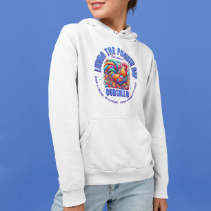 Pull À Capuche Vivre le quatrième jour Cursillo DeColores Coq