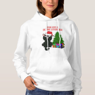 Pull À Capuche VOTRE CADEAU EST DANS LA BOÎTE DE LETTRE, Meowy C