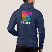 Pull À Capuche Votre Image Ou Logo Texte Mens Impression Double C (Dos)