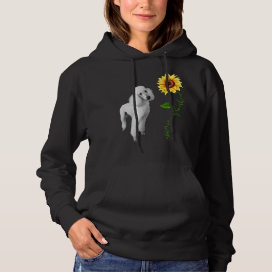 Pull À Capuche Vous êtes mon caniche solaire (Devant)