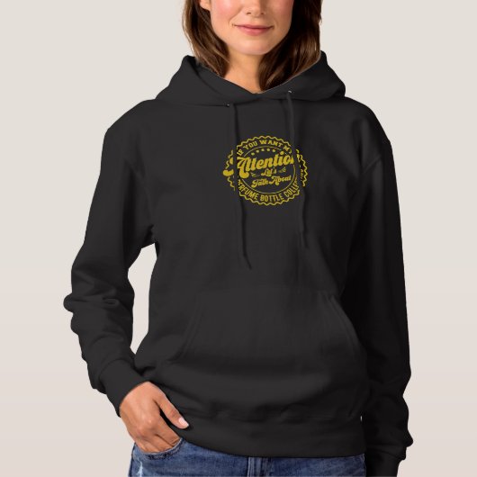 Pull À Capuche Vous voulez mon attention, parlons de la collectio (Devant)