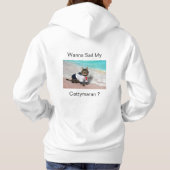 Pull À Capuche Vous Voulez Naviguer Mon Cattymaran? (Dos)