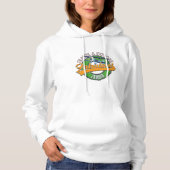 Pull À Capuche Voyagez explorer la zambie fabuleuse (Devant)