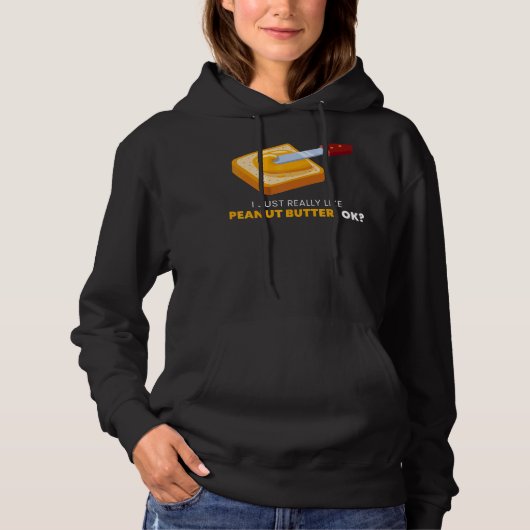 Pull À Capuche Vraiment comme la gelée de beurre d'arachide (Devant)
