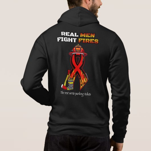 PULL À CAPUCHE VRAIS HOMMES COMBATTANTS (Dos)