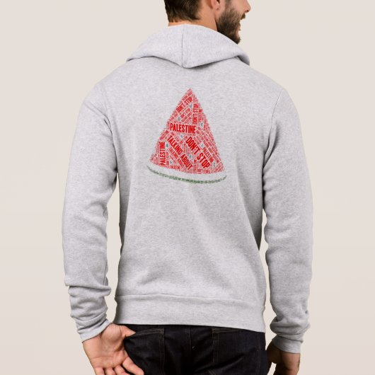 Pull À Capuche Watermelon N'arrêtez pas de parler de Palestine (Dos)