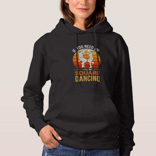 Pull À Capuche Western Carré Dancing Design pour une danseuse Car (Devant)