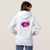 Pull À Capuche "Whisper Loud : Le pouvoir du silence rose" (Dos entier)