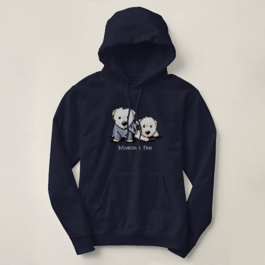 Pull À Capuche Winston et Finn Portrait (Design devant)