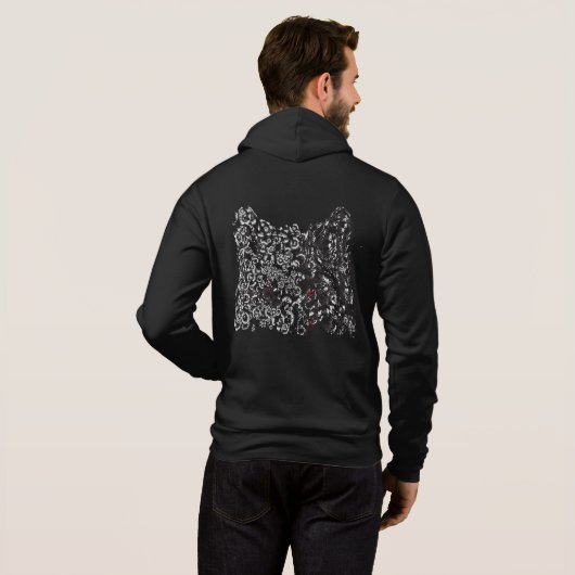 Pull À Capuche wolf gray man (Dos entier)