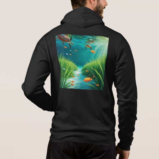 Pull À Capuche World Sea grass Day (Dos)