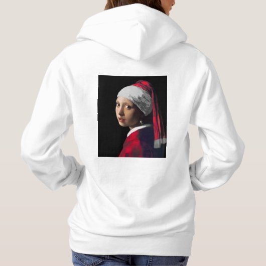 Pull À Capuche Xmasで浮かれた少女 (Dos)
