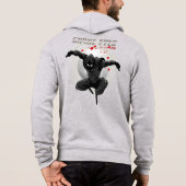 Pull À Capuche Yeux serpent Ninja | Full zip pour hommes (Dos)