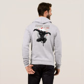 Pull À Capuche Yeux serpent Ninja | Full zip pour hommes (Dos entier)