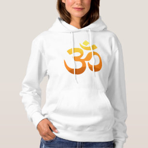 Pull À Capuche Yoga personnalisé Om Mantra Or Symbole Soleil Femm