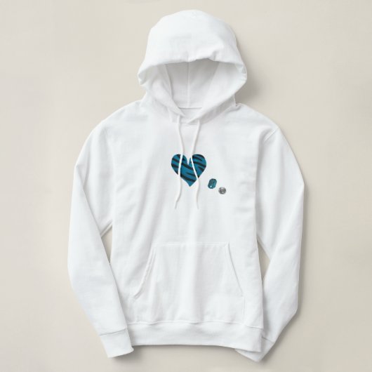 Pull À Capuche Zebra-heart (Design devant)