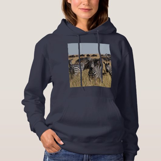 Pull À Capuche Zèbre de Grant (Devant)