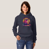 Pull À Capuche Zero Barks Given | Sweatshirt drôle rétro pour fem (Devant entier)
