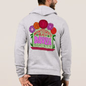 Pull À Capuche zip foncé et lunatique (Dos)