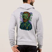 Pull À Capuche Zombie Van Gogh - Dessin humoristique (Dos)