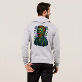 Pull À Capuche Zombie Van Gogh - Dessin humoristique (Dos entier)