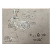 Pull Along Bunny Poster Perfect Poster (Voorkant)