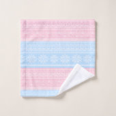 Pull de Noël tricoté d'hiver Cadeau de vacances  (Gant de toilette)