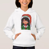 Pull en molleton à capuche pour enfants (Devant)