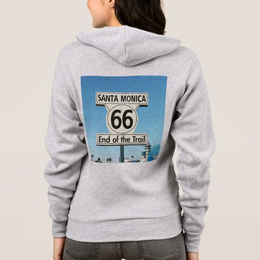 pull route 66 avec sweat - shirt à capuche (Dos)