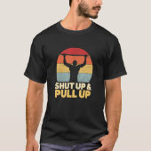 Pull Up Retro Calisthenics Gymnastische oefeningen T-shirt (Voorkant)