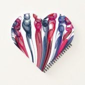 Pulled Bubble Fun / Origineel / Hart Notitieboek (Achterkant)