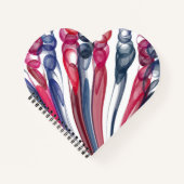 Pulled Bubble Fun / Origineel / Hart Notitieboek (Voorkant)