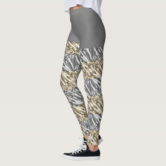 Pulled Bubble Fun / Zwart & Wit / Sepia / Leggings (Links)