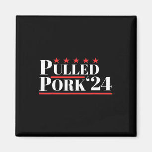 Pulled Pork 24 Funny Meat Lover BBQ Politieke Humo Magneet