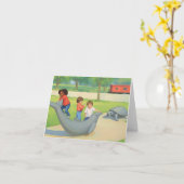 Pullen Park Raleigh NC Illustration Kaart (Gele Bloem)