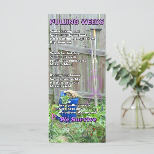 Pulling Weeds Poem (Staand voorkant)