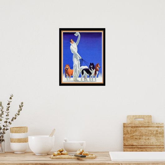 Pullman Art Deco Ad (jaren 1930) 16x20 Poster (Keuken)