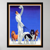 Pullman Art Deco Ad (jaren 1930) 16x20 Poster (Voorkant)